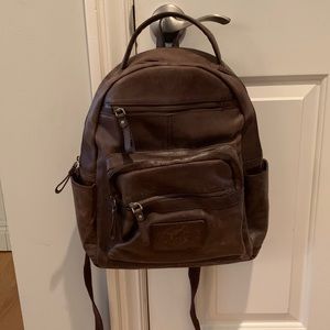Rawlings Medium Leather Backpack - Brown